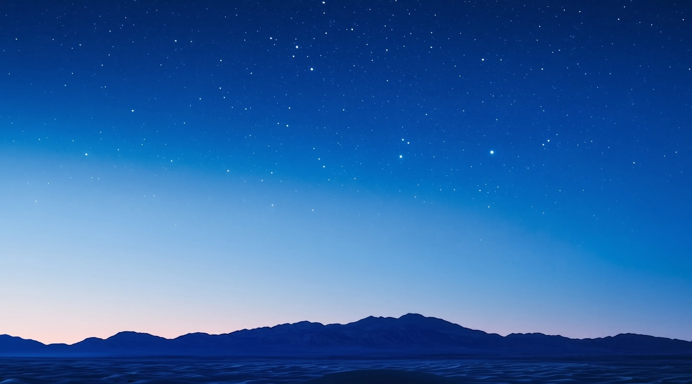 Blue desert night