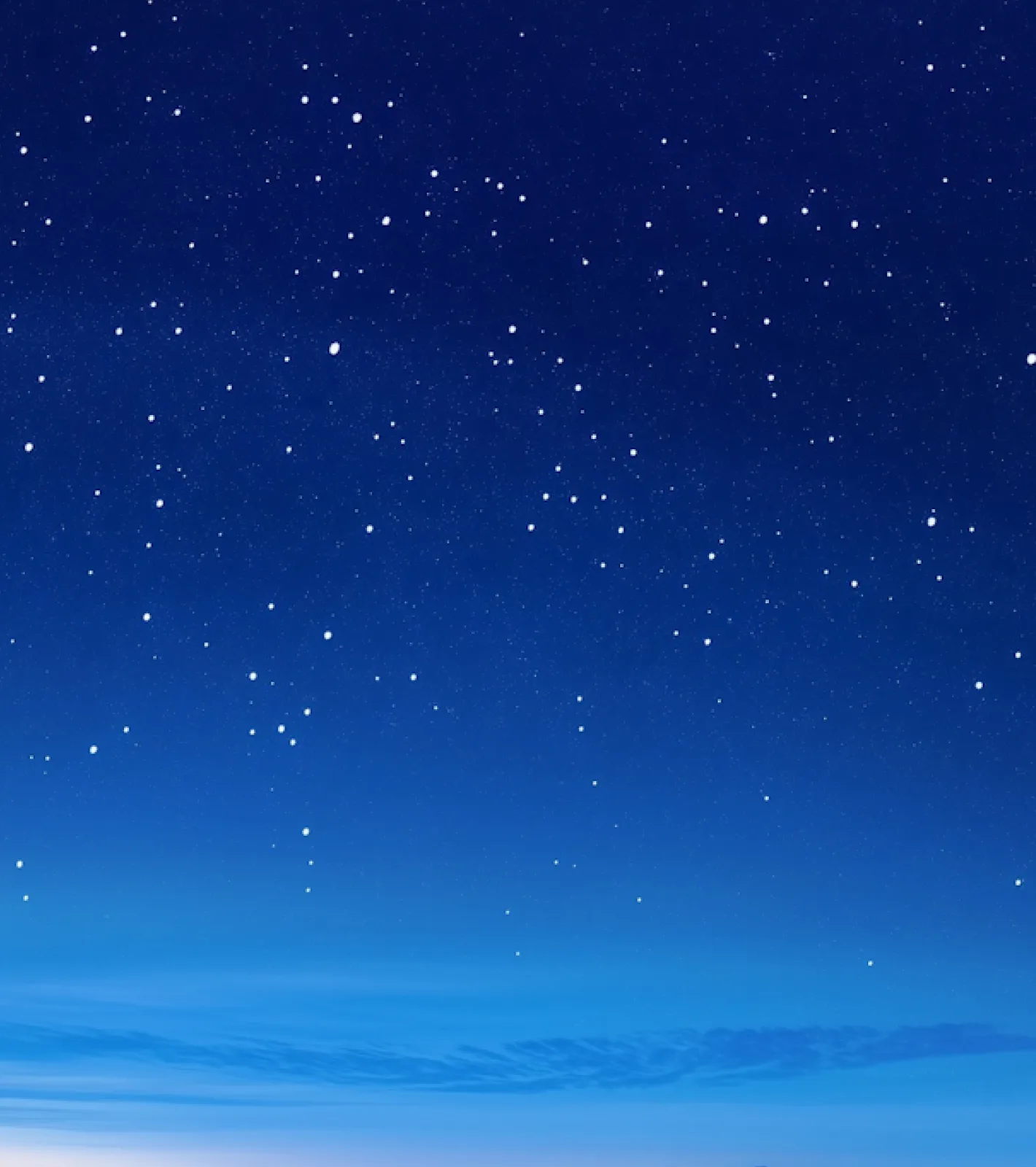 Starry desert nightscape